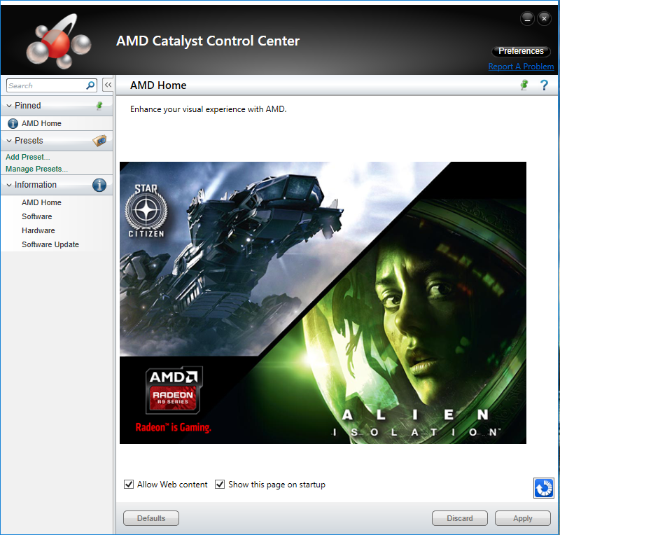 ช่วยด้วยครับ Amd Catalyst Control Center ไม่มีให้ตั้งค่าปรับอะไร.