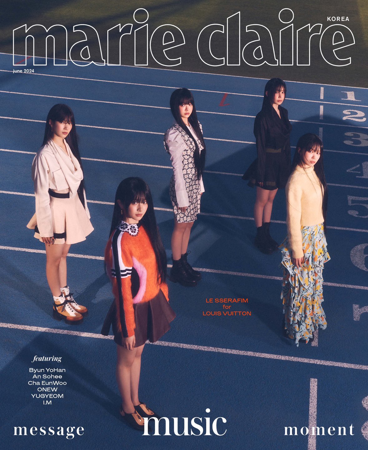 LE SSERAFIM On Marie Claire Korea X Louis Vuitton June 2024 Issue