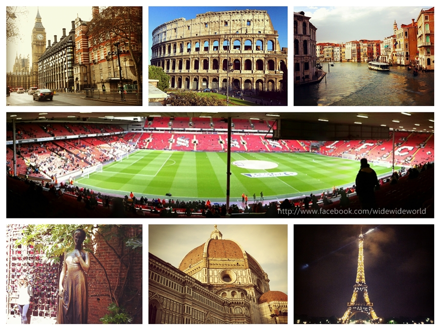 London Liverpool Rome Venice Verona Florence