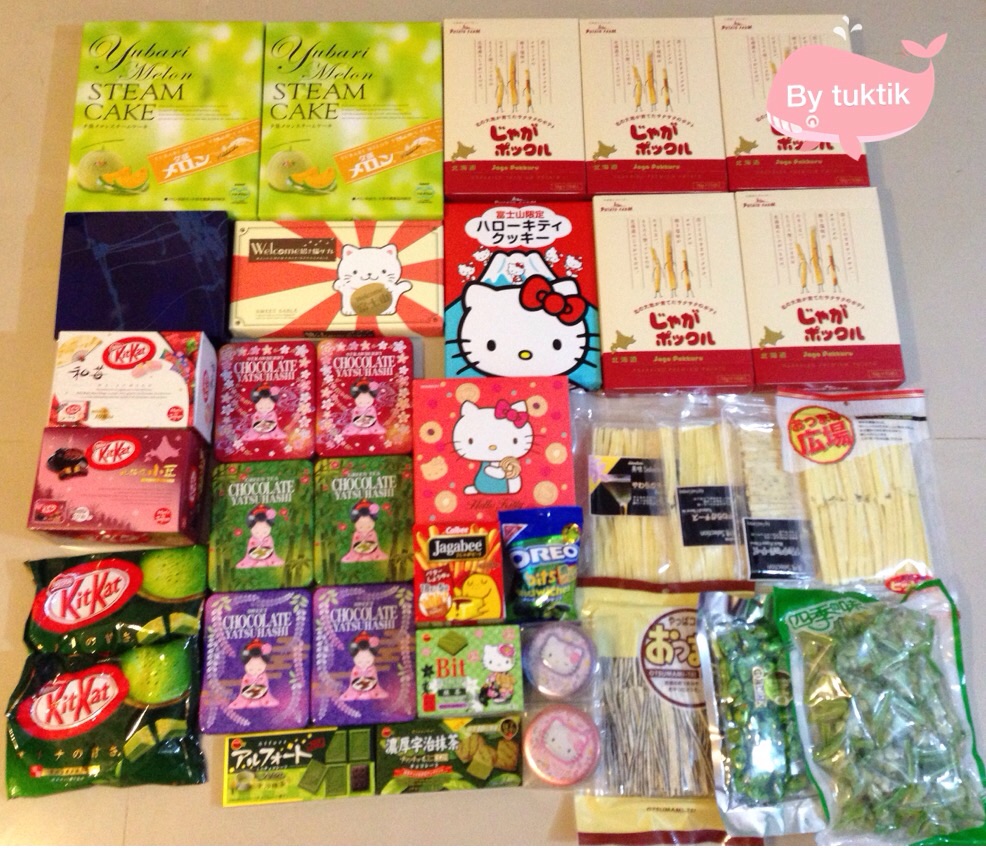 訪日タイ人観光客によるお菓子の爆買いの様子：pantip.comより引用
