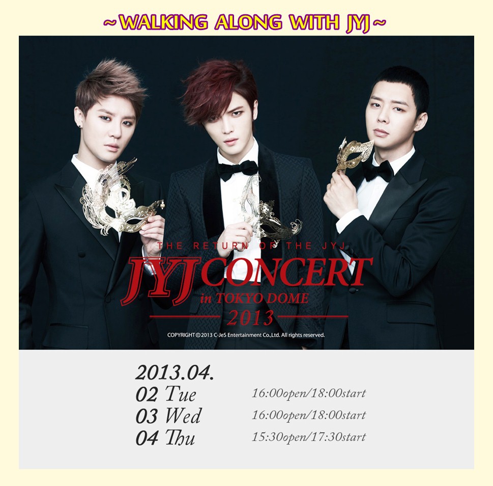 Walking Along With JYJ] STEP#455 ~THE RETURN OF THE JYJ~CONCERT in