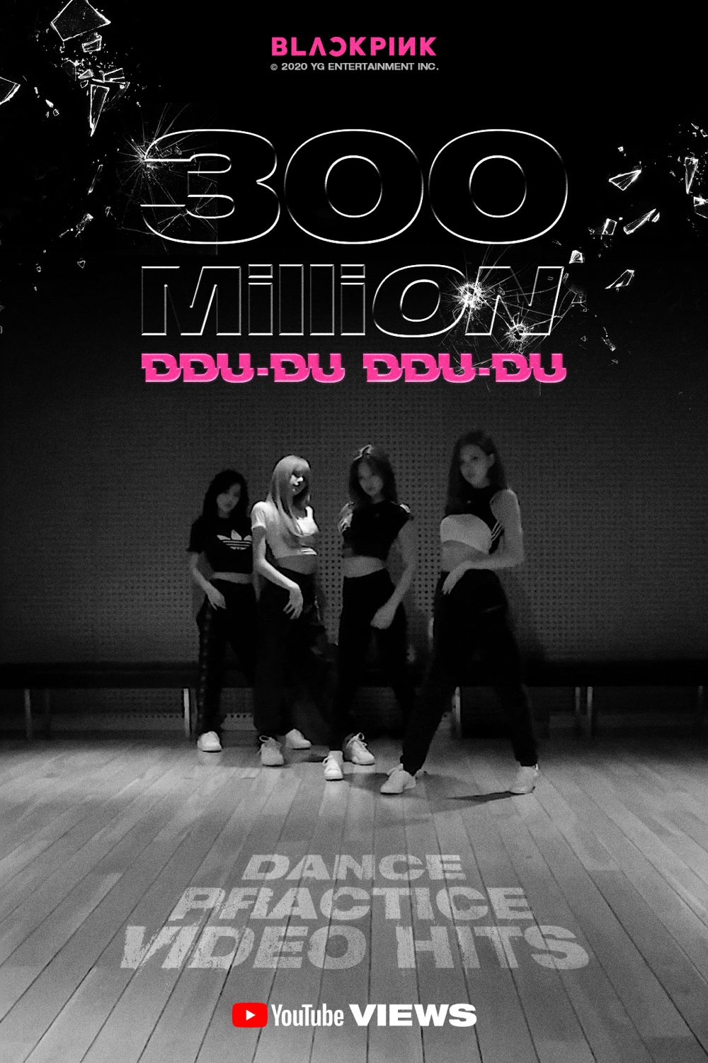 BLACKPINK DDU DU DDU DU DANCE PRACTICE VIDEO HITS 300 MILLION VIEWS