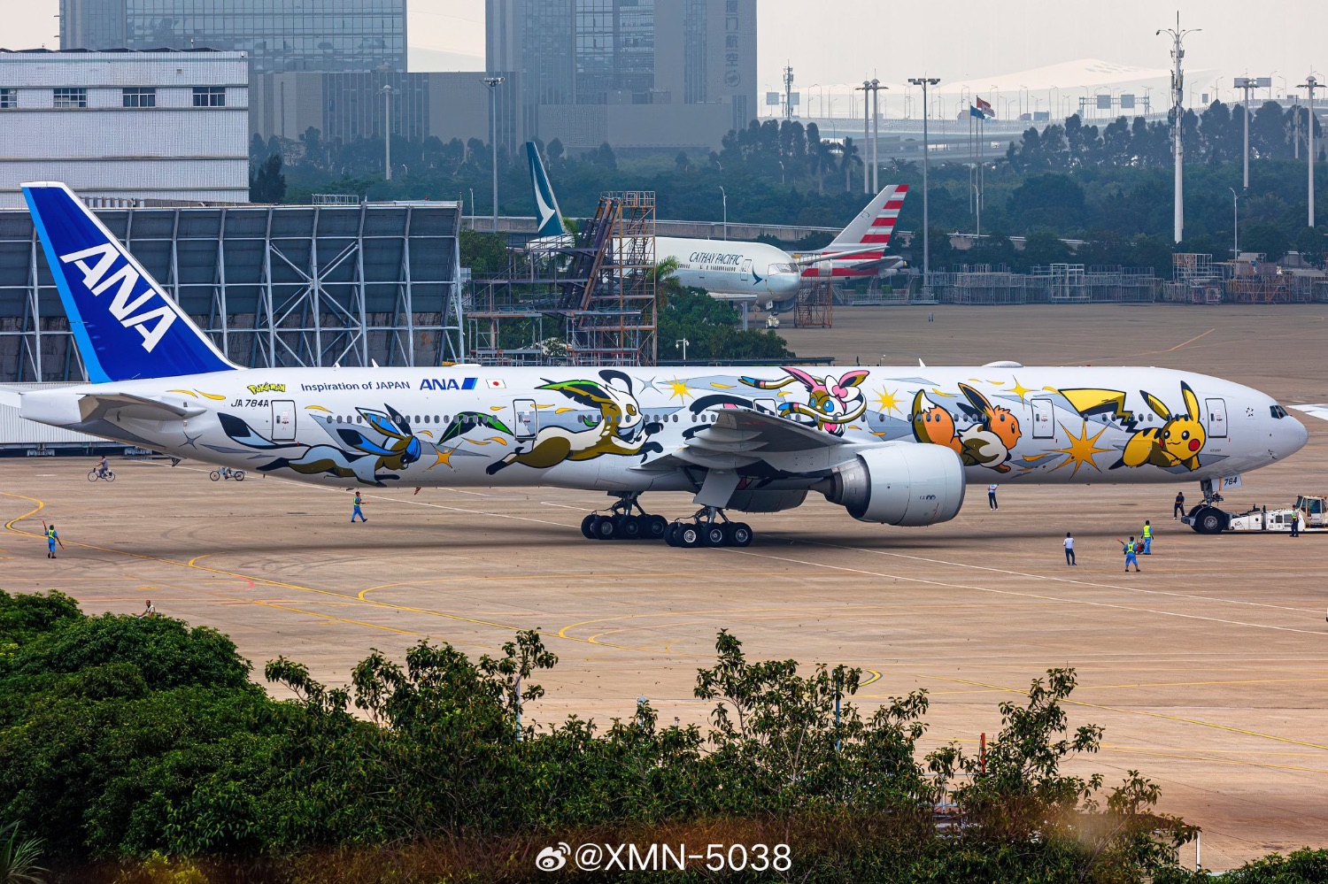 All Nippon Airways ออก livery ใหม Pokémon Eevie Jet NH และ Pikachu