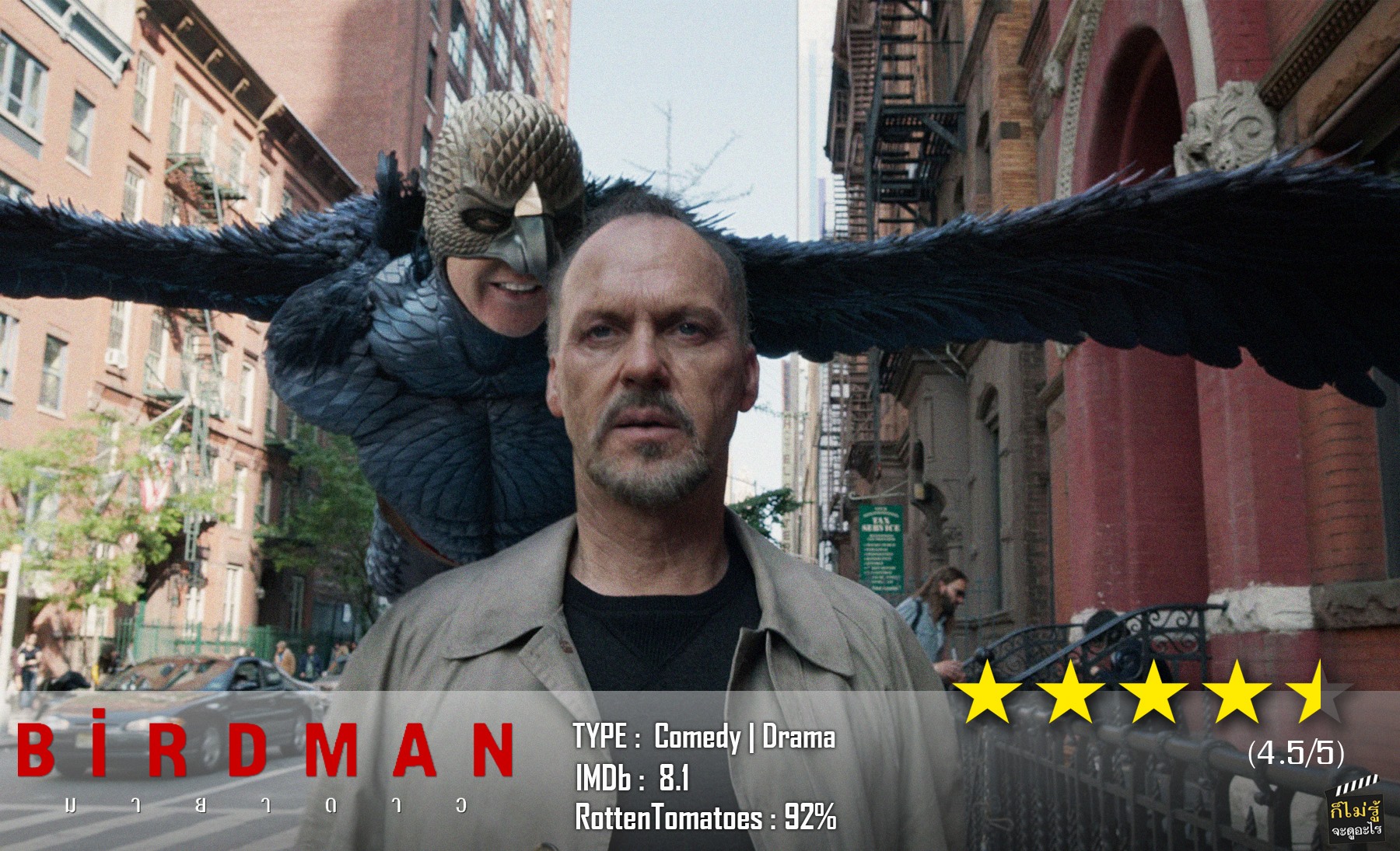 รีวิวหนัง Drama - ตลกร้ายสุดบ้าคลั่งเรื่อง Birdman ครับ - Pantip