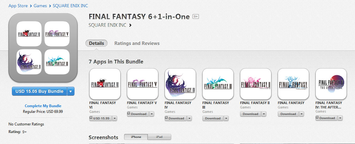 FINAL FANTASY IV on the App Store