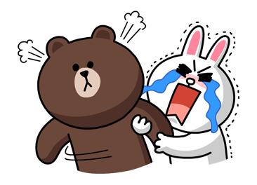 ผล๥าร๨้นหารูปภาพสำ​หรับ line sticker cony angry png