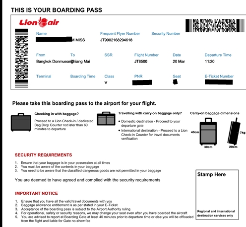 Thai Lion Air Baggage Thai Lion Air Applies More Restrictive