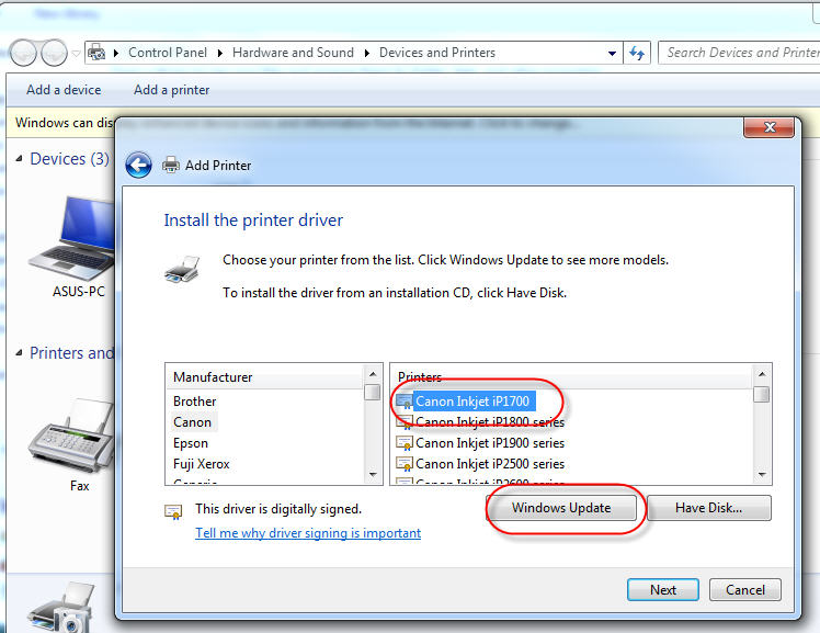 Canon Ip1700 Windows Xp Drivers