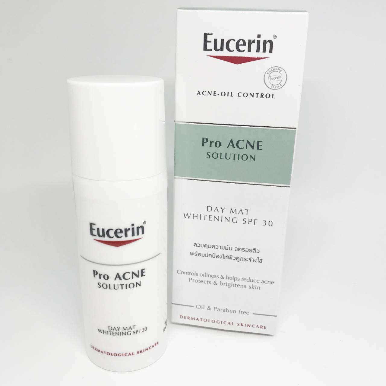 Proacne program. Eucerin DERMOPURIFYER Pro acne SPF 30. Eucerin Pro acne. Эуцерин акне табличка. Эуцерин акне рекламный материал.