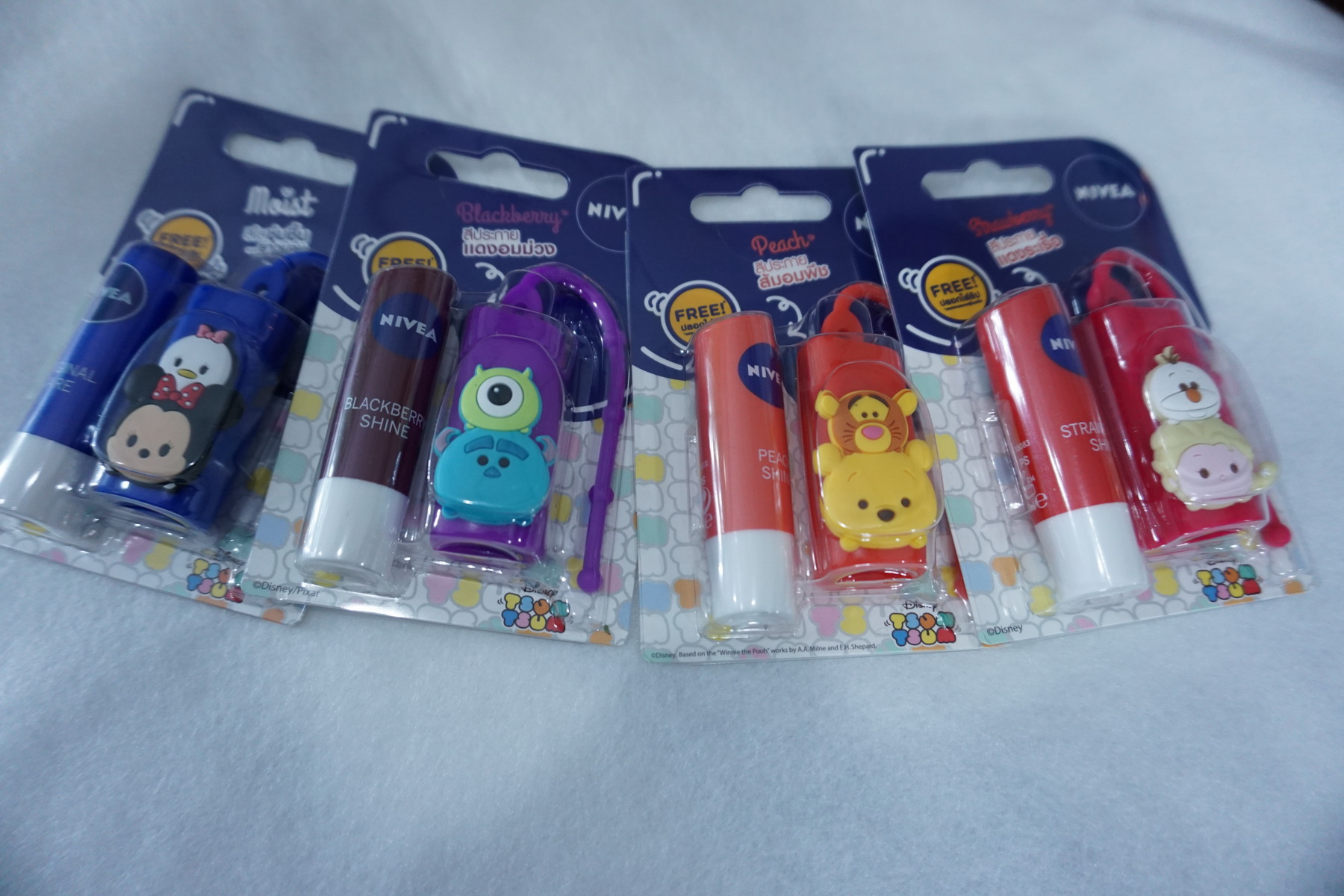 ตามล่ามาจนครบทั้ง 4 แบบ รีวิว ลิปแคร์ นีเวีย รุ่นแถมปลอก Disney Tsum Tsum  สีไหนทาแล้วเป็นยังไง มาดูกัน - Pantip