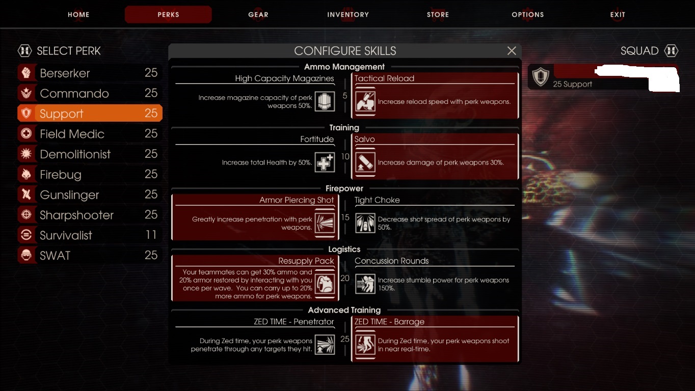 killing floor 2 medic perks