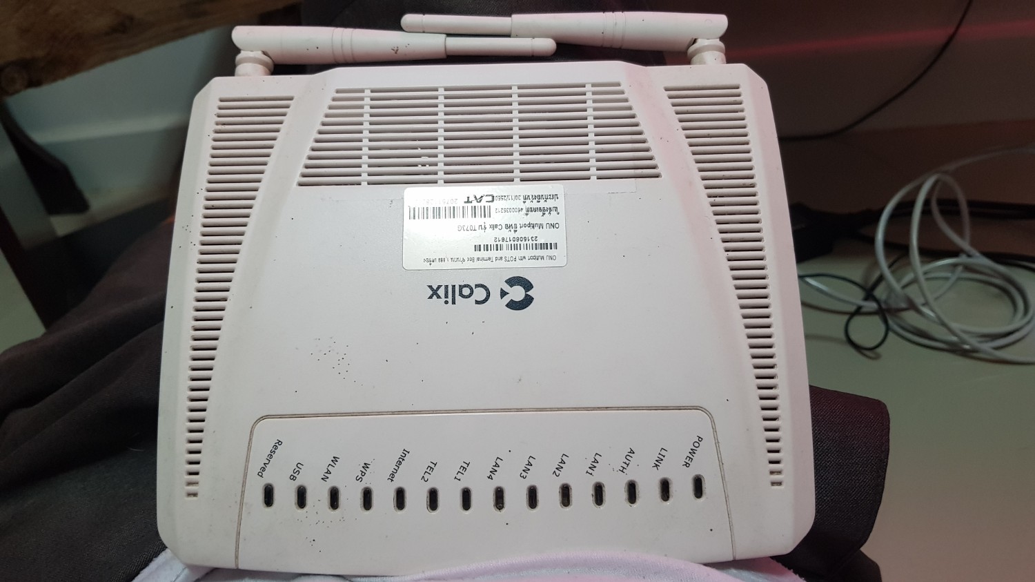 Calax Router หา usser กับ password router calix ครับ - Pantip