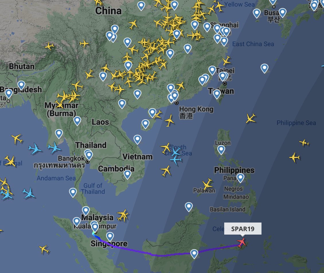 เครื่องบินของแนนซี ออกจากมาเลเซีย มุ่งหน้าทิศทางไต้หวันคนแห่ดูจน flight radar ล่ม - Pantip