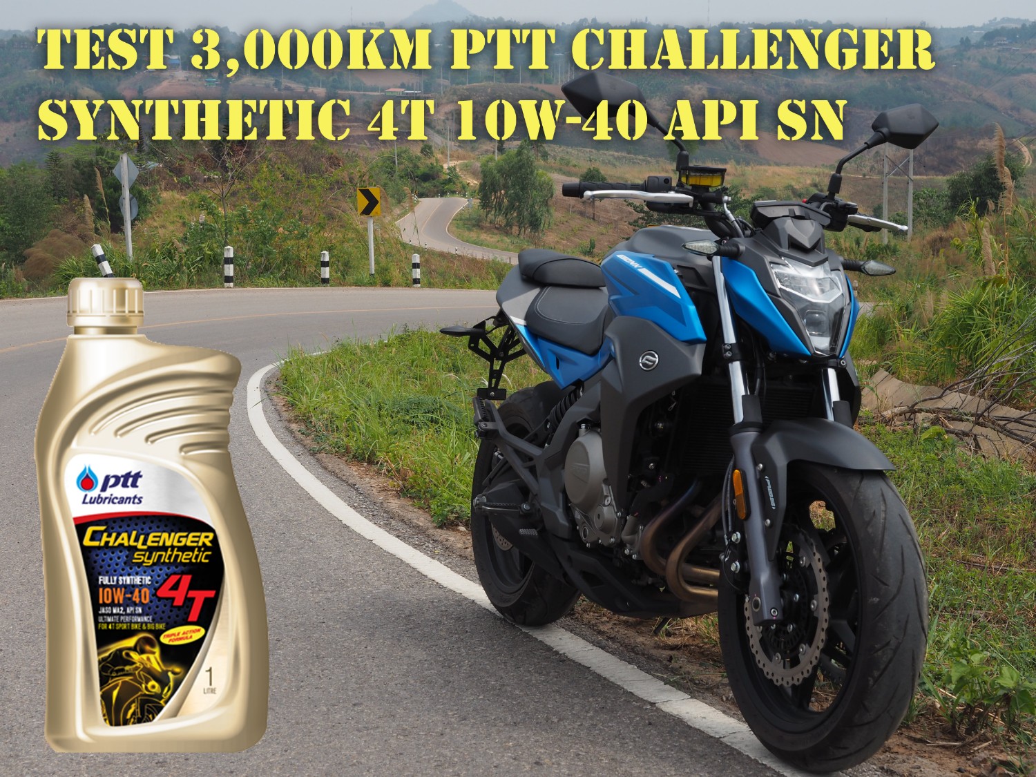 Review Test 3,000km PTT Challenger Synthetic 4T 10W-40 API SN - Pantip