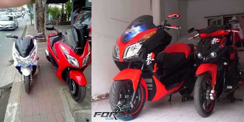 honda forza o pcx à¸ à¸²à¸žà¸¥à¸±à¸à¸©à¸“à¹Œà¸£à¸°à¸«à¸§à¹ˆà¸²à¸‡à¸„à¸™à¸‚à¸µà¹ˆ Click,PCX,Forza à¹ƒà¸™à¸ªà¸²à¸¢à¸•à¸²à¸„à¸™à¸‚à¸±à¸šà¸£à¸–à¸¢à¸™à¸•à¹Œ