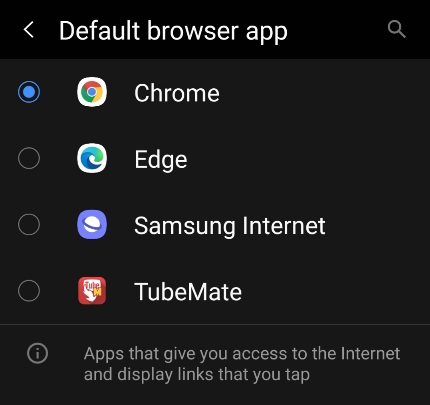 Vivo browser settings