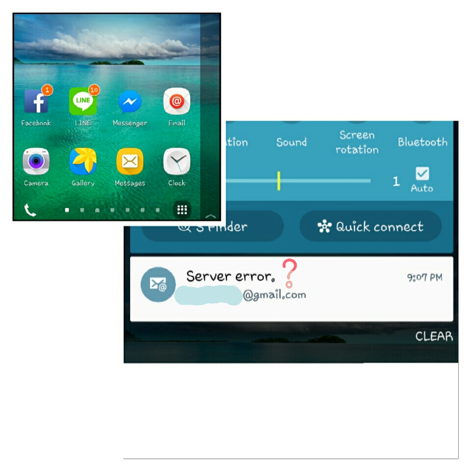 มีข้อความเตือนที่มือถือว่า server error xxx@gmail.com แก้ไขยังไงคะ*** -  Pantip