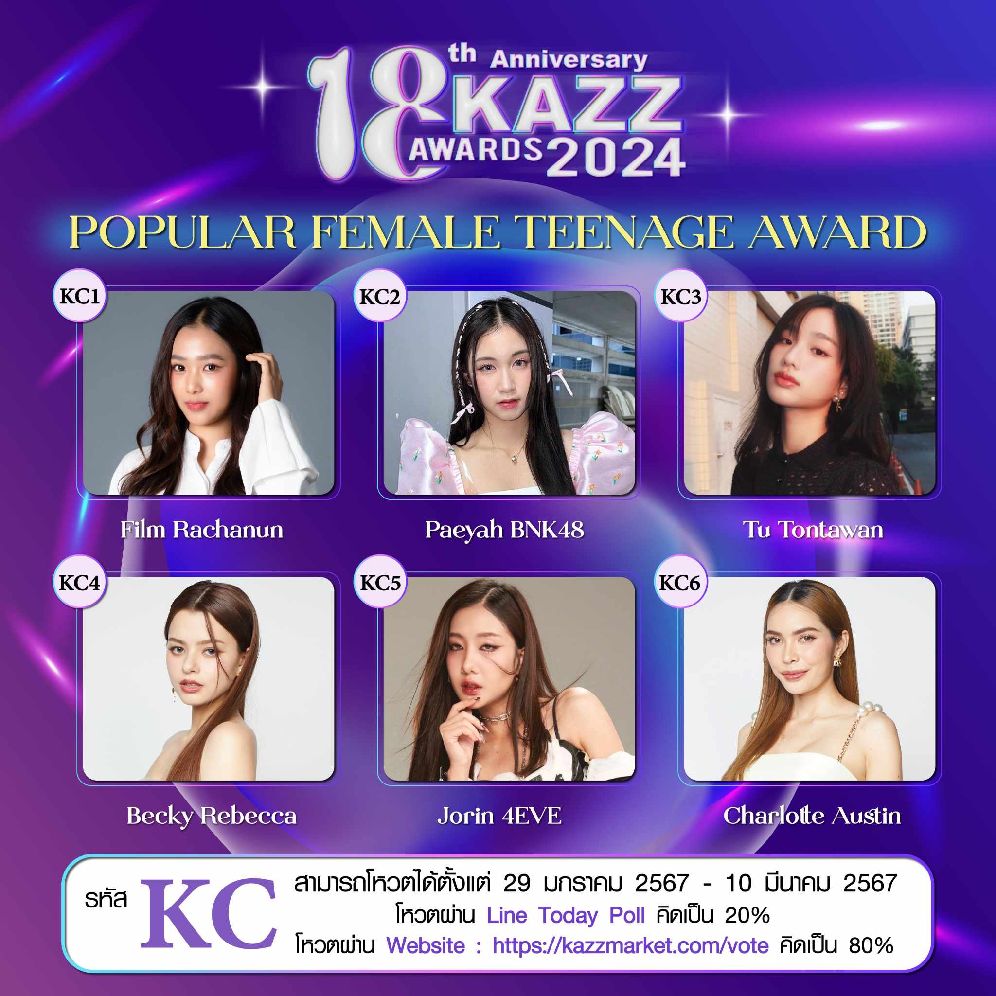 KAZZ AWARD 2024 X BNK48 Pantip