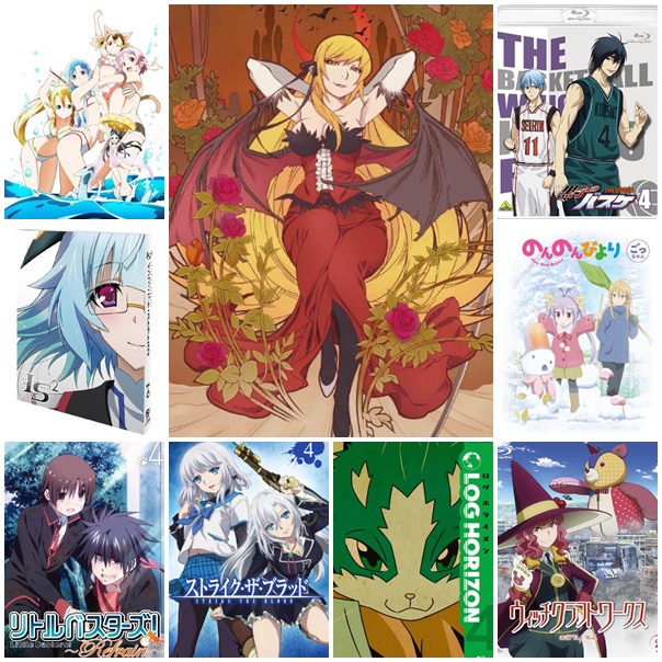 Anime BD/DVD Ranking 14-20เมย. นิบุxเดโกะ~น่องเหล็ก โฮซุกิทะลุ