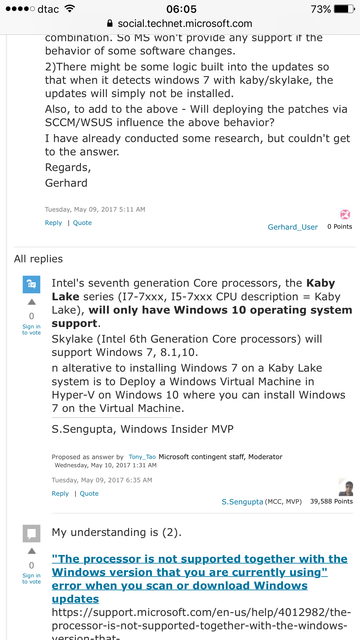 cpu not supported windows 10 cpu not supported windows 10