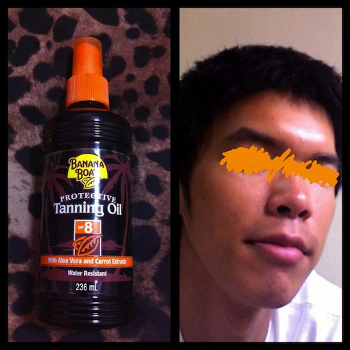 banana boat tanning oil pantip