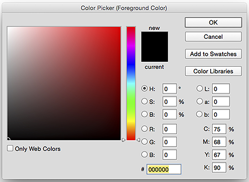 photoshop cs6 hud color picker just comes up with info