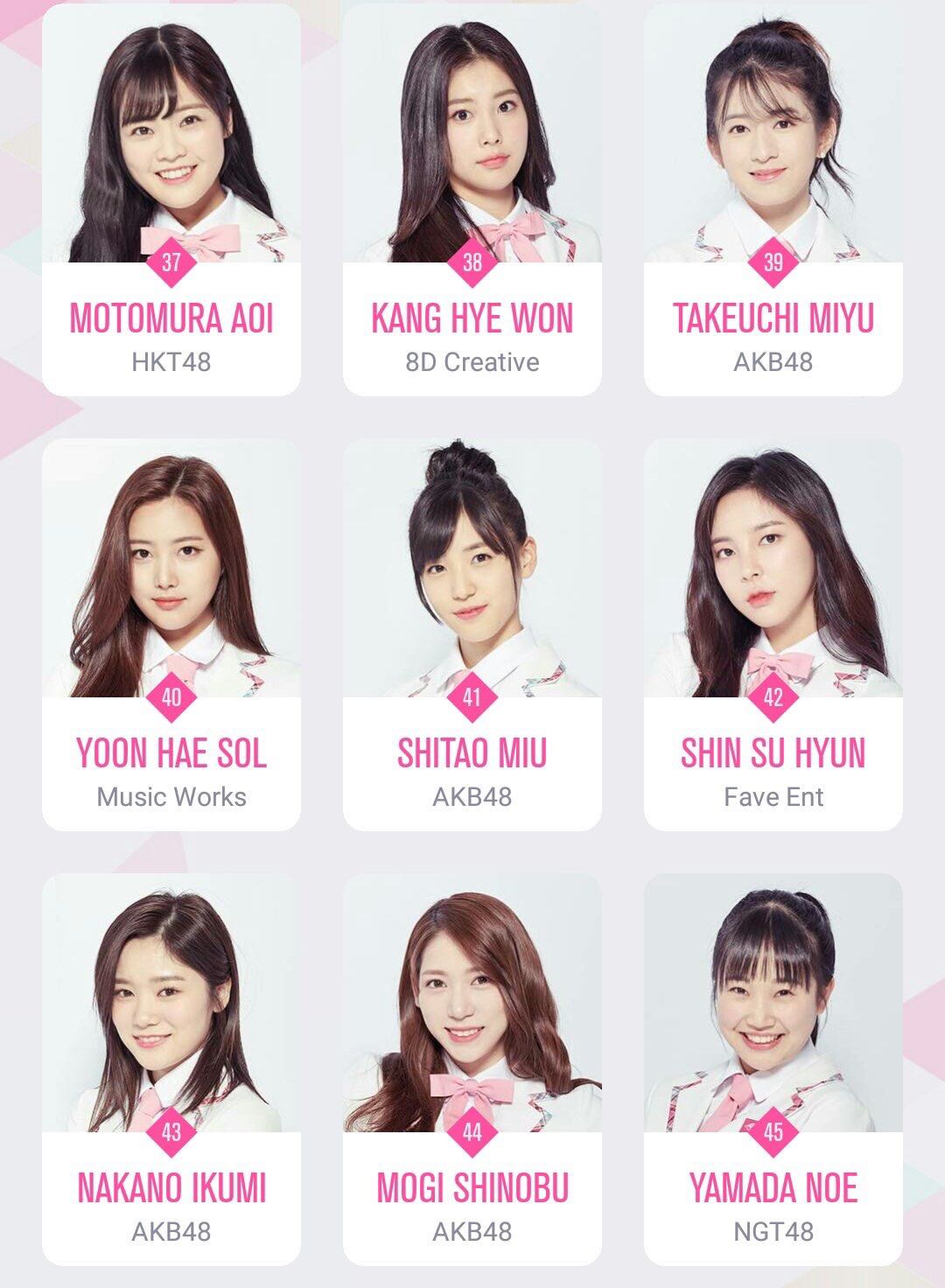 [K-POP] TOP 12 Produce 48 EP.1 - Pantip