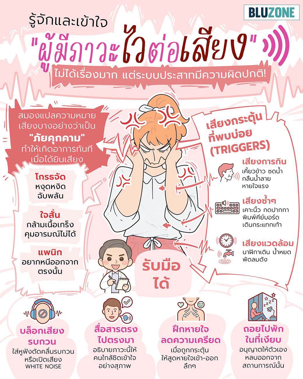 👂💬 รู้จักและเข้าใจ 'ผู้มีภาวะไวต่อเสียง' (Misophonia) ไม่ใช่คนเรื่องมาก แต่เป็นความผิดปกติของระบบประสาท!
