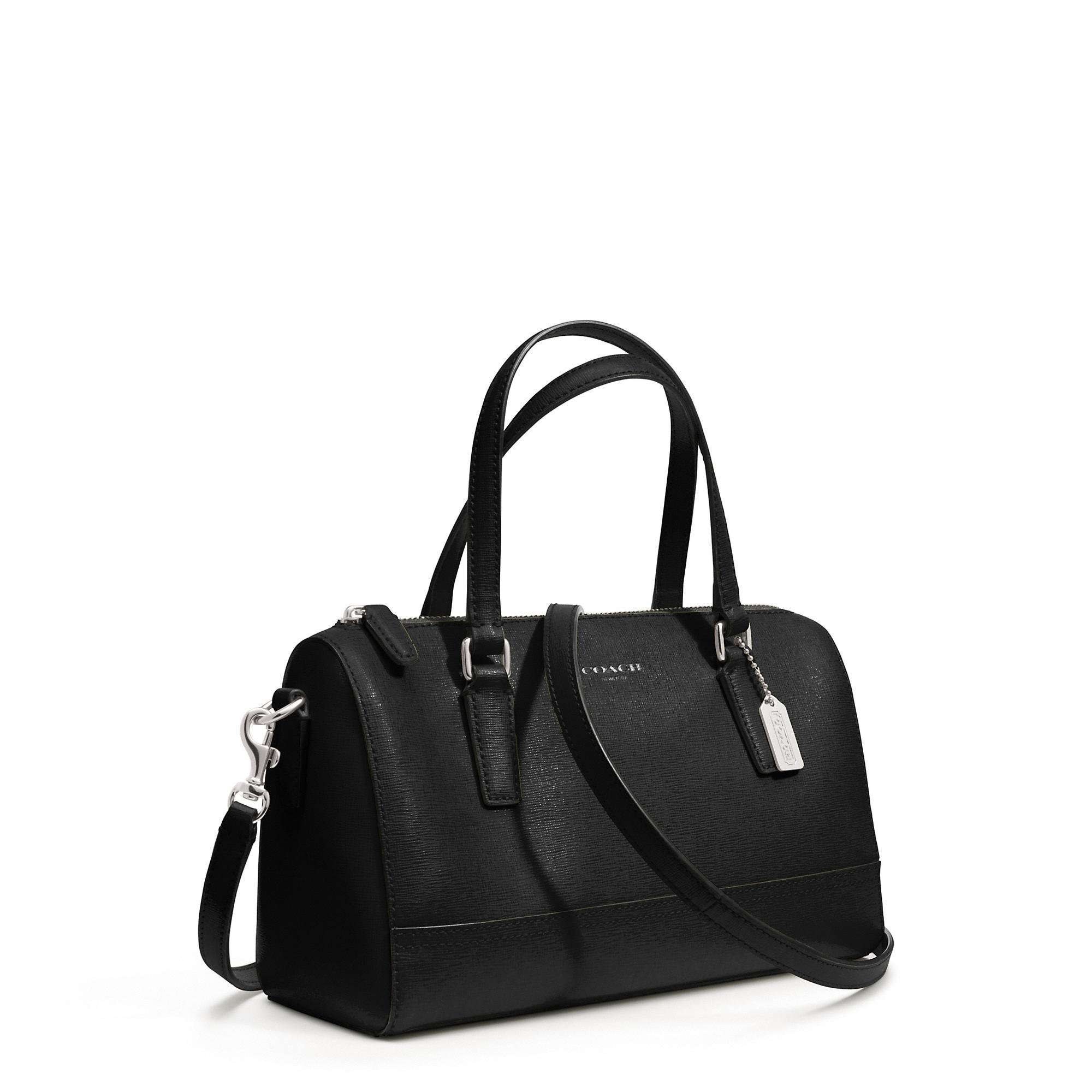 Coach saffiano mini online satchel