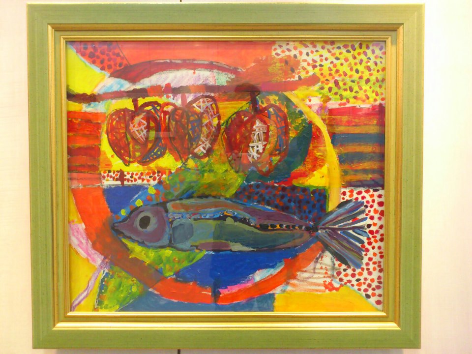 นำผลงานศิลปะ(ภาพวาดสีน้ำมัน)ของมิจังมาให้ชมค่ะ (ที่นำไปโชว์ในงาน จัดนิทรรศการศิลปะของเด็กศิลป์ประจำปีค่ะ) - Pantip