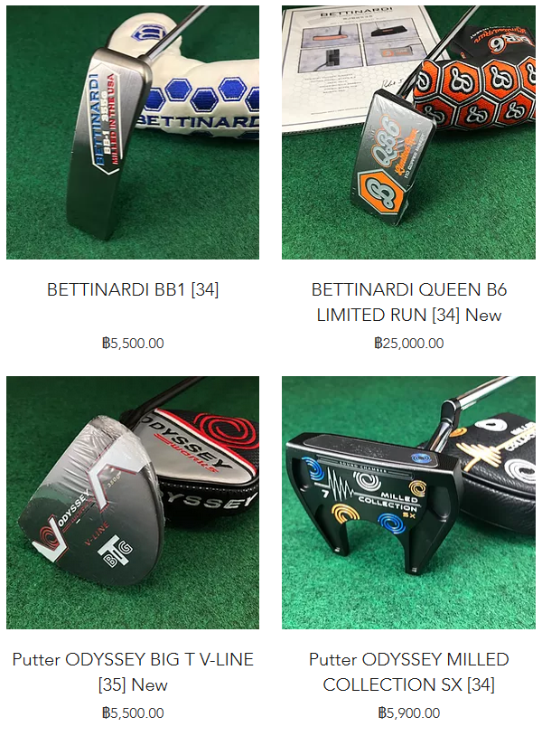 ขาย Putter หลายรุ่น ODYSSEY ,TOULON DESIGN ,BETTINARDI มือหนึ่ง มือสอง