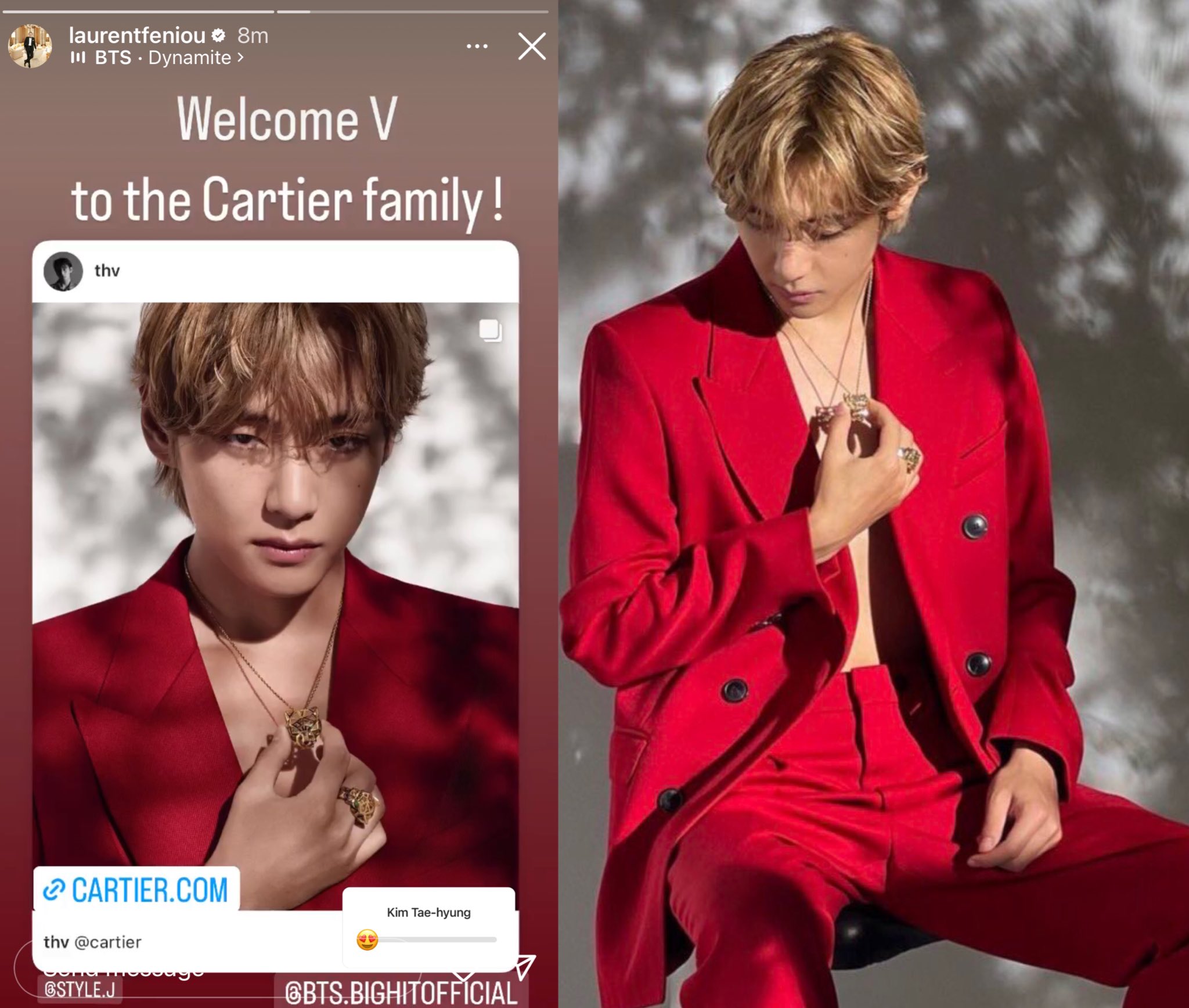 Cartier Welcomes K-pop Star Kim Taehyung 'V' as New Brand Ambassador