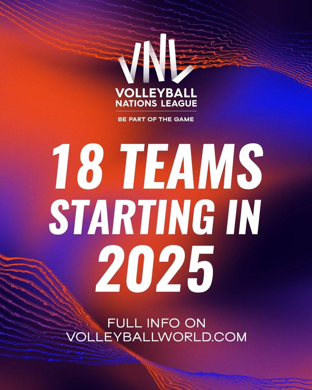 VNL 2025 เพิ่มเป็น 18 ทีม Pantip