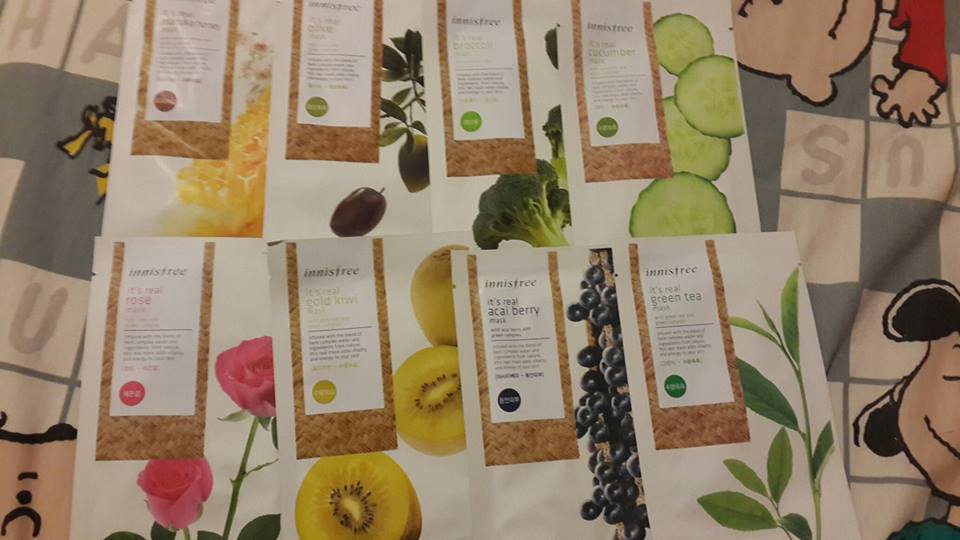 MASK SHEET INNISFREE แผ่นละ 35 บาท 10แผ่น 330บาทเท่านั้น Pantip