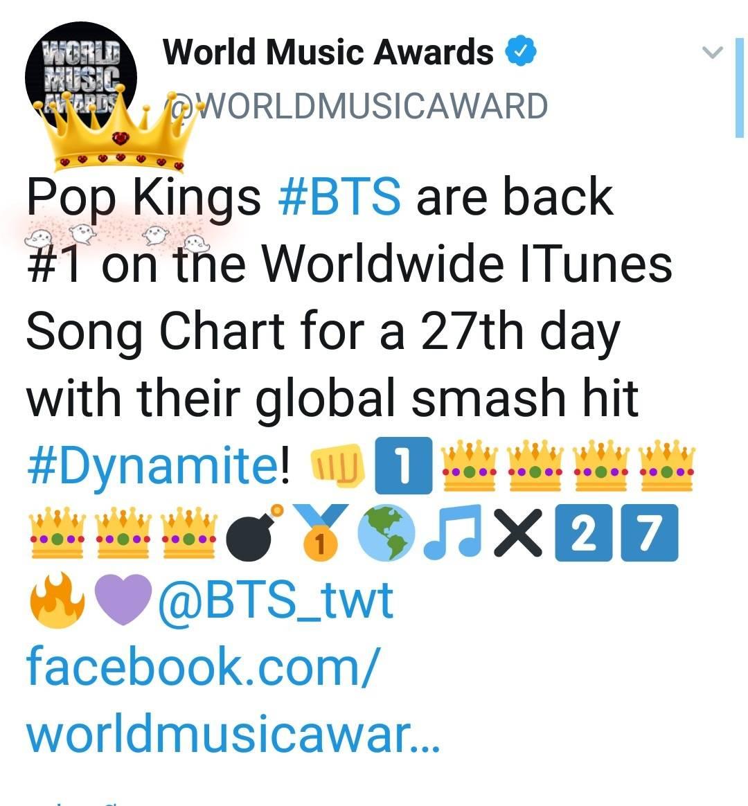 bts pop king พาเพลง dynamite กล บข นอ นด บ 1 บน itunes worldwide charts songs