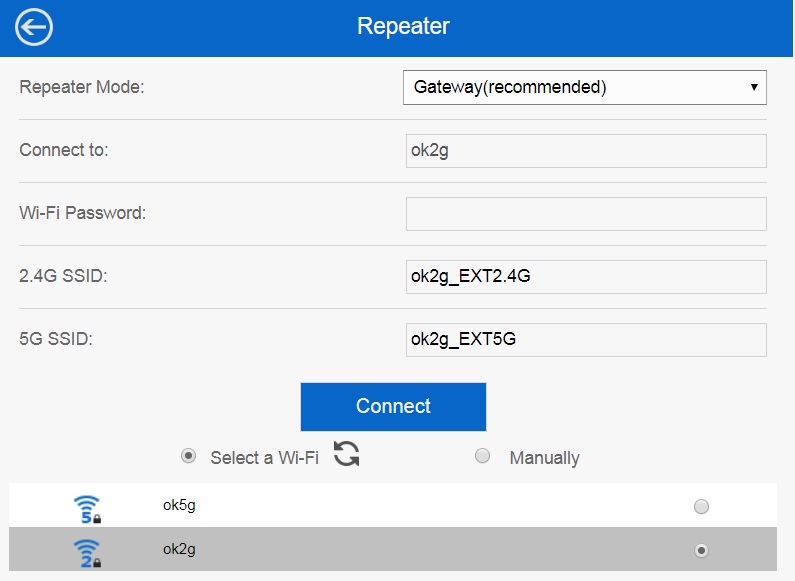 ตั้งค่า repeater แล้วได้ ssid ใหม่เพิ่ม อยากทราบว่ากล้อง ip ต้องตั้งค่า