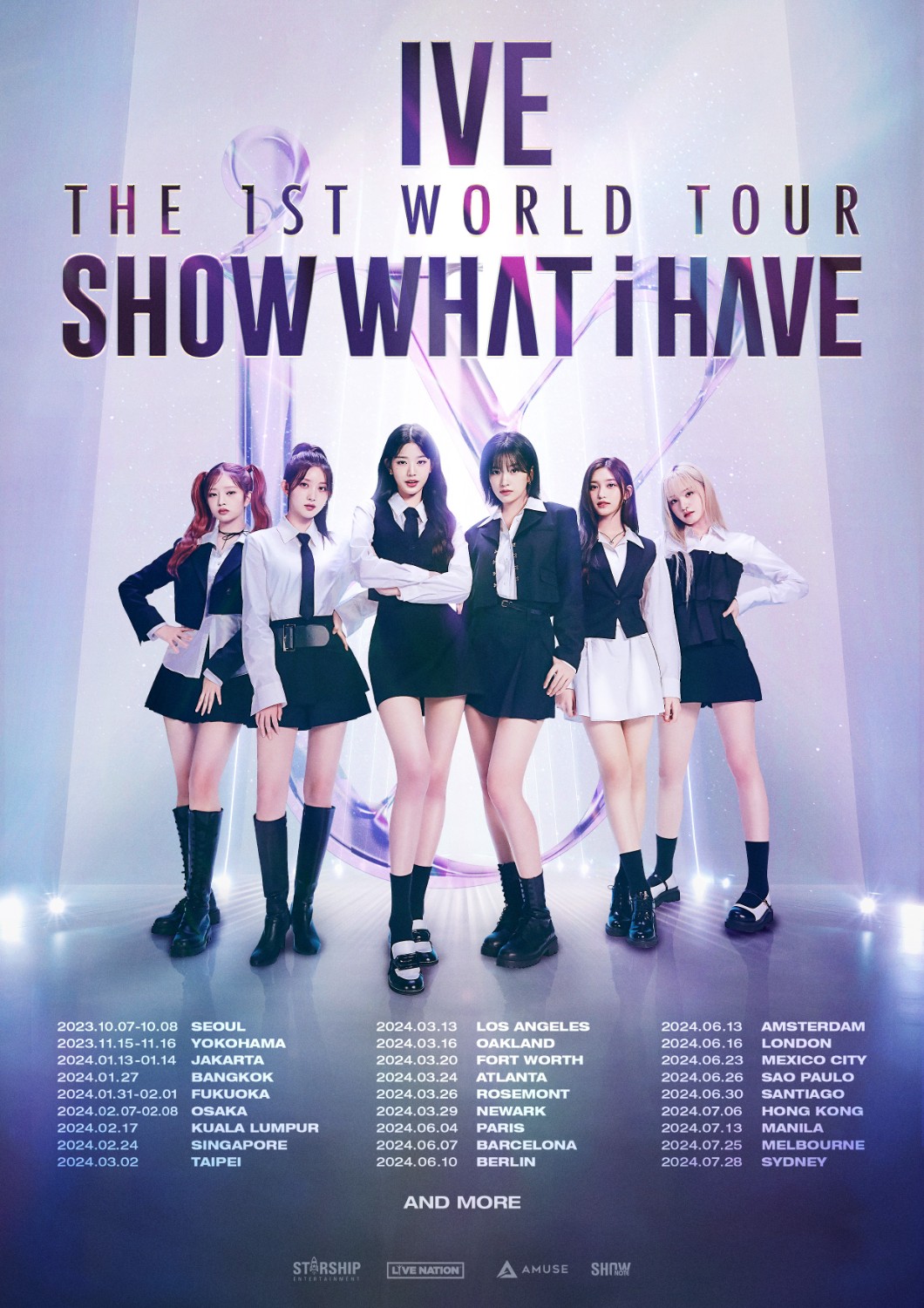 IVE THE 1ST WORLD TOUR ＜SHOW WHAT I HAVE＞ TOUR LIST Pantip