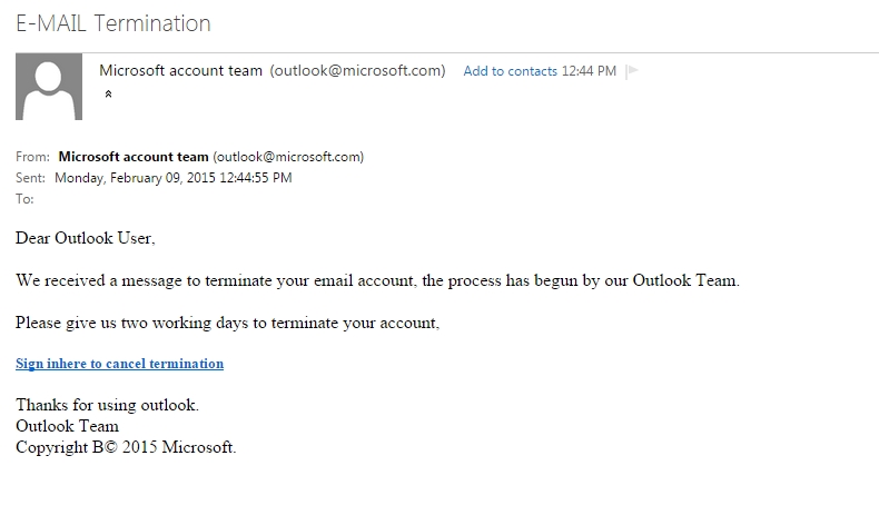 ช่วยด้วยค่ะ Outlook (Hotmail) ส่งเมลล์มาแจ้ง จะปิดลง(แต่เราไม่ต้องการปิด)  เมลล์ธุรกิจ - Pantip