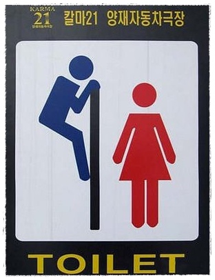 ป้ายห้องน้ำชาย - ห้องน้ำหญิง - ห้องน้ำคนพิการ เขียนเป็นภาษาอังกฤษว่าอย่างไรครับ  - Pantip