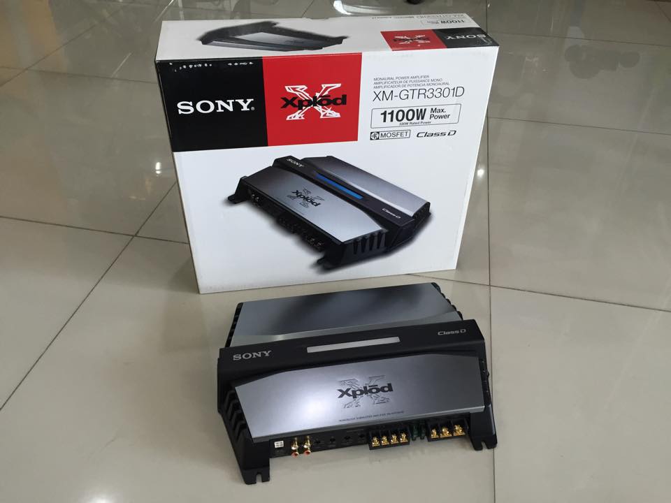 Sony Xplod Mono Subwoofer Amplifier 1100W Max Class D XM-ZZR3301