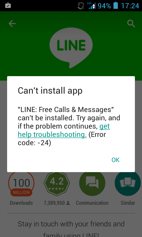 ลงแอพ Line ไม่ได้ครับ! ทั้งจาก Google Play และจาก .Apk ก็ไม่ได้ - Pantip