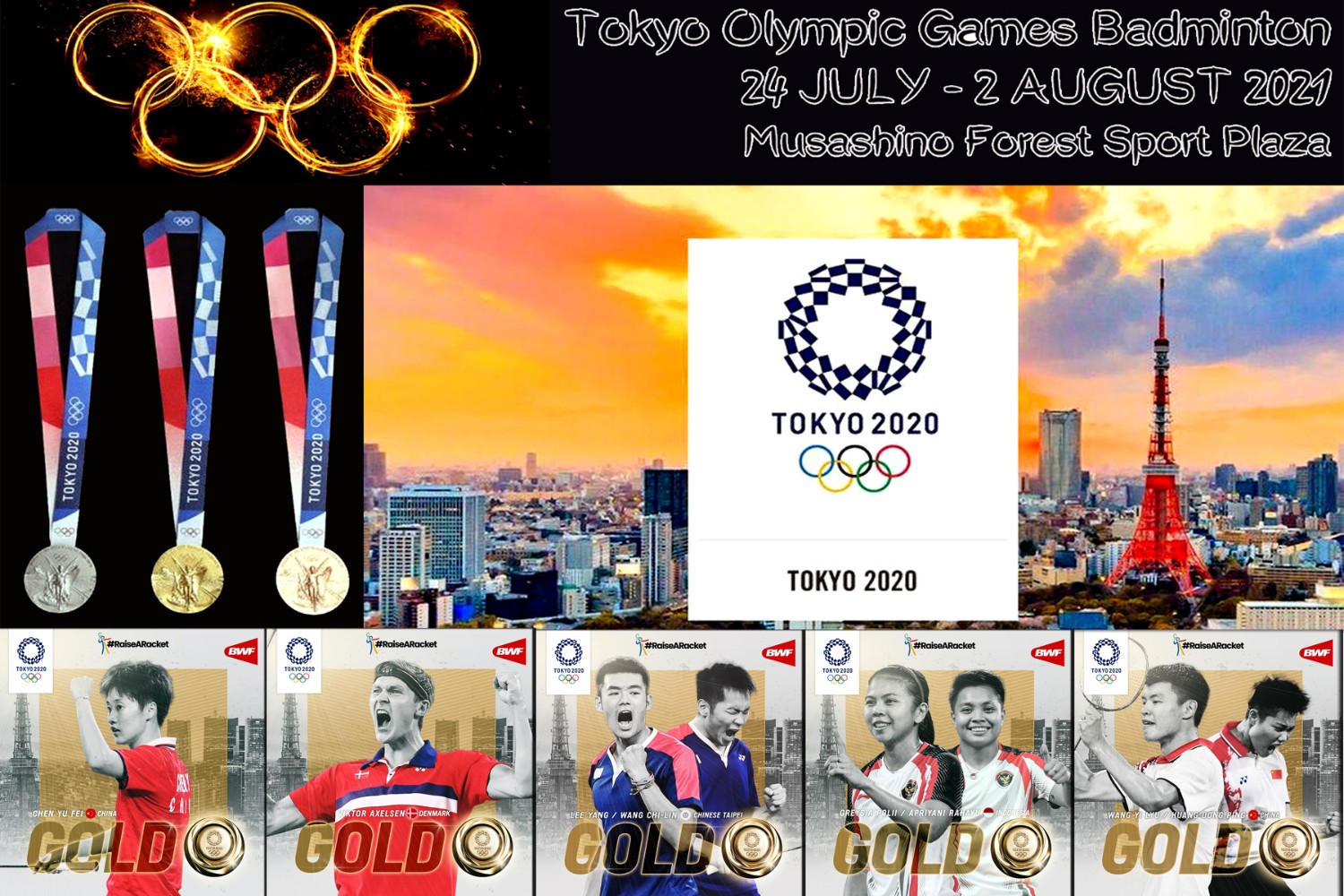 คลิปแบดมินตัน Tokyo Olympic Games 2020 : รอบแบ่งกลุ่ม - รองชิงชนะเลิศ ...