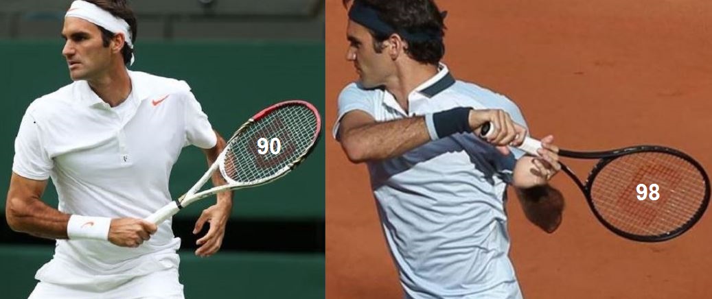 Federer Using Head Racket Federer using a bigger racket for the first time ! - Pantip