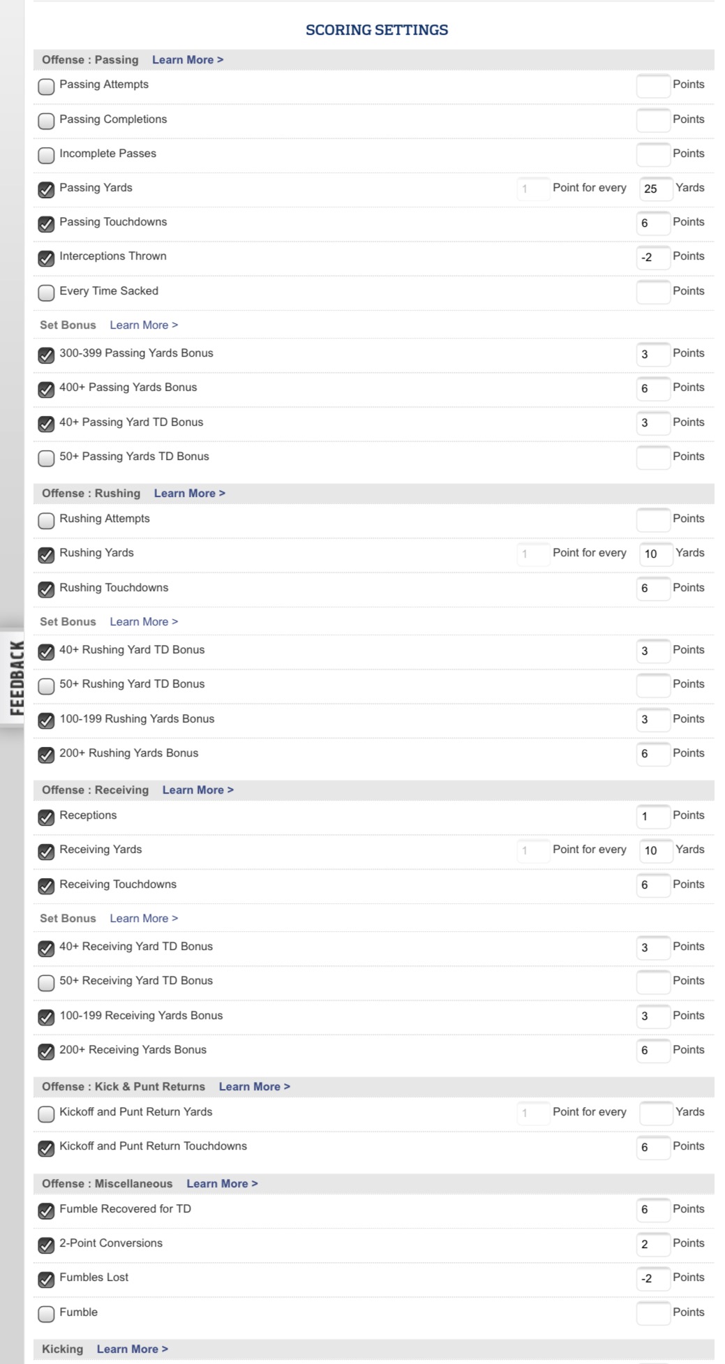 เชิญชวนเล่น Fantasy NFLครับ ลีกแบบมี Point Per Reception (PPR) รับได้ 8 ...