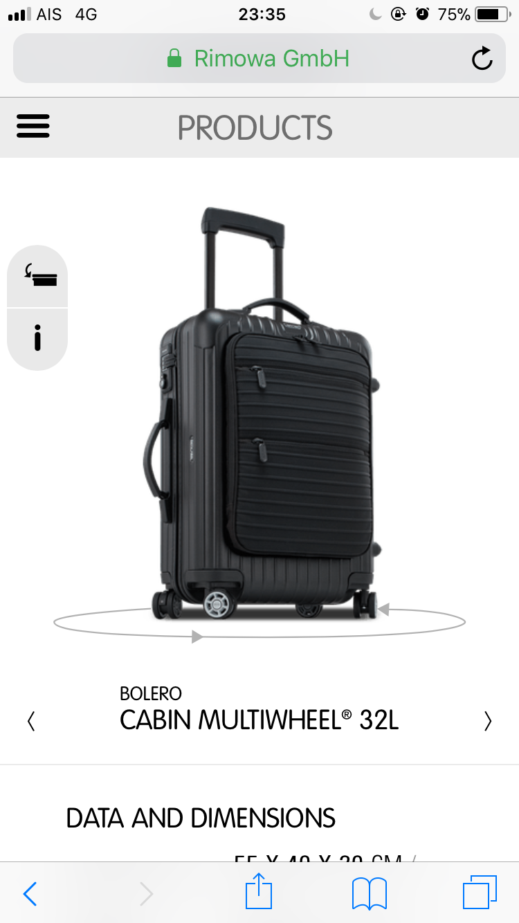 กระเป าเด นทางrimowa ขนาด 20 น ว ราคาเท าไร Pantip