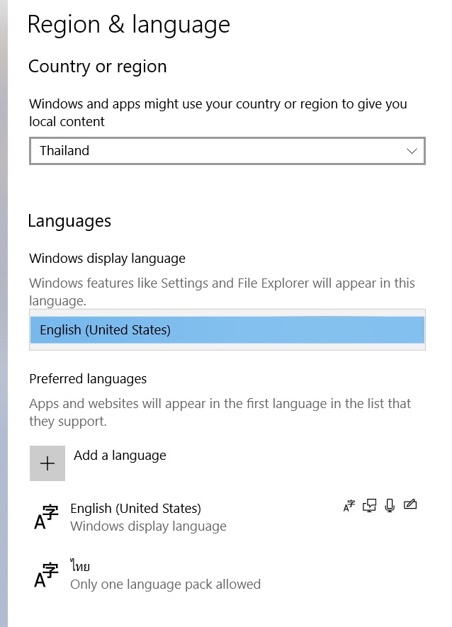 เปลี่ยนเมนู Window 10 เป็นภาษาไทยยังไงครับ - Pantip เปลี่ยนเมนู Window 10 เป็นภาษาไทยยังไงครับ - Pantip