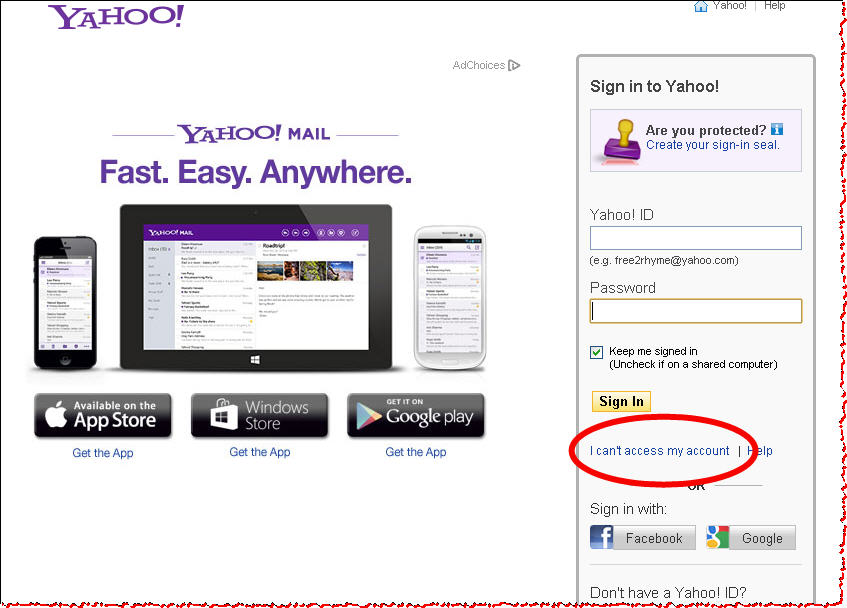 ล็อคอินเข้าMail Yahooไม่ได้ - Pantip