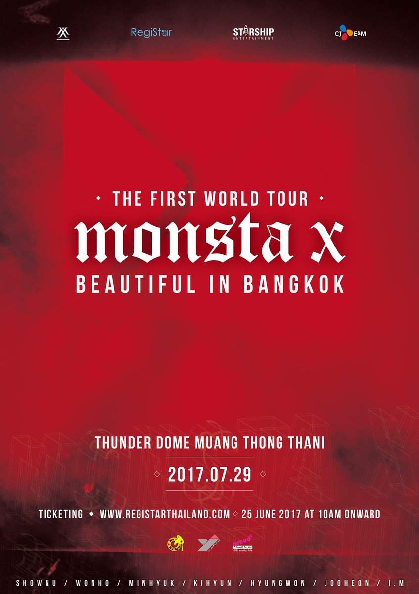 K-POP] MONSTA X the 1st world tour BEAUTIFUL in Bangkok ❤ - Pantip