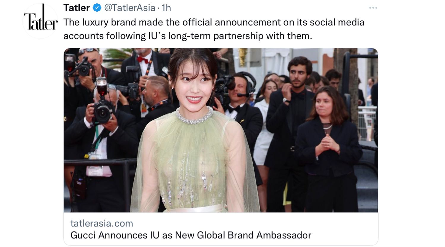 Gucci Announces IU as New Global Brand Ambassador