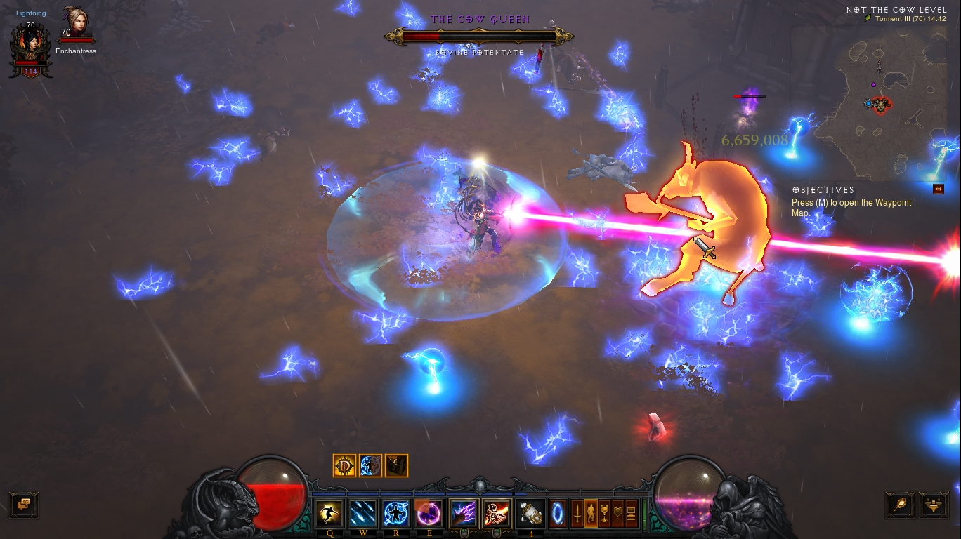 how rare is not the cow level in diablo 3